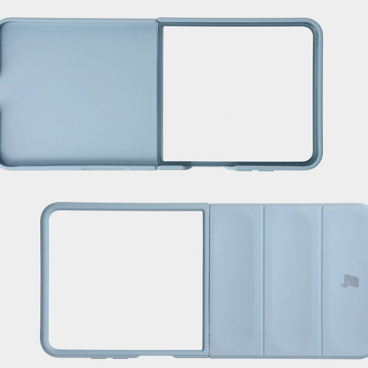 Wyżłobienia na pleckach i krawędzie w etui Bizon Case Tur do Galaxy Z Flip7